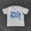 Retro Twice Four Is Shirt TWICE 4th Full Album 2026 Tour Cotton Tshirt Summer Unisexs Unisexs Sportswear Y2k Style Oversized