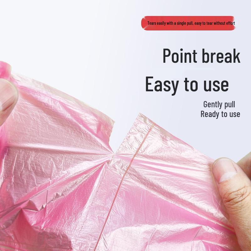 Thickened Flat Mouth Disposable Garbage Bags - 45x50cm - Colorful Kitchen & Living Room Use