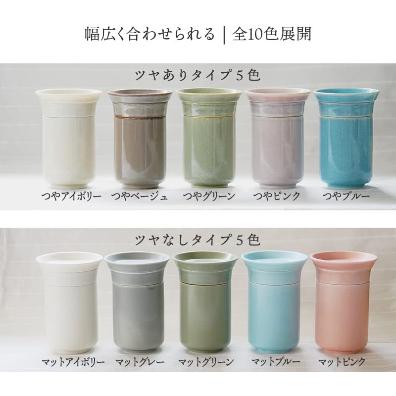EAST table Tsutsucha Glossy Made in Microwave and Dishwasher Japanese Teacup, Boxed, Blue, 180cc, Japan, Safe, Tableware, Gift-76-04