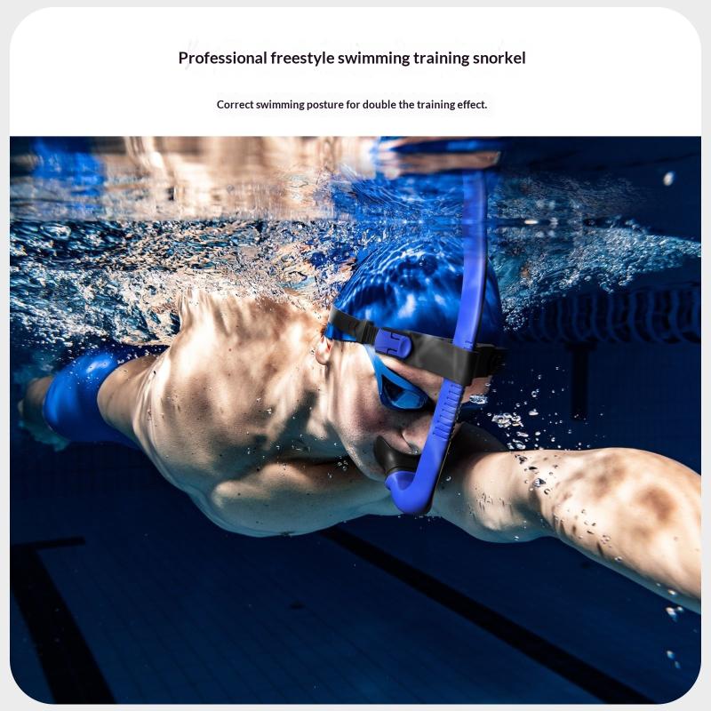 Front Head Swimming Training Snorkel Silicone Mouthpiece Junior Swimmers Full Dry Diving Equipment For Female Male Youth