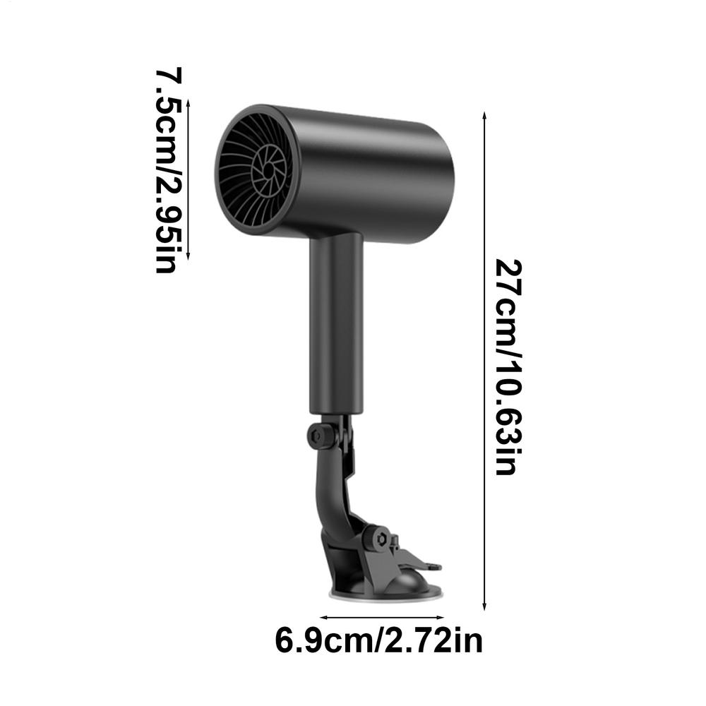 

12V Car Heater Defroster Fast Heating Windshield Defogger, Dashboard Steering Wheel Interior Seat Foot Warmer for Truck SUV RV чёрный