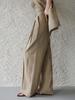 Memua Runnan Linen Wide Slacks (Black)