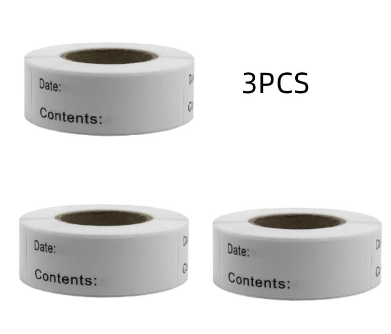 Date Content Material Food Storage Stickers Refrigerator Freezer DIY Blank Mark Pantry Seal Labels for Container Bottle Box