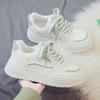 Velvet Little White Shoes Women's Autumn and Winter New Versatile Sports and Leisure Board Shoes Winter Cotton Shoes