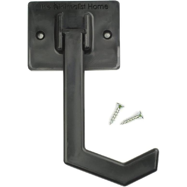 Banana Hanger - Under Cabinet Hook for Bananas or Other Lightweight Kitchen Items. Hook Folds-up When Not In Use. Self-Adhesive and Pre-drilled Holes