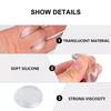 Door Knob Wall Shield, 12PCS Transparent Round Soft Rubber Door Stopper Wall Protector, Self Adhesive Door Handle Bumper