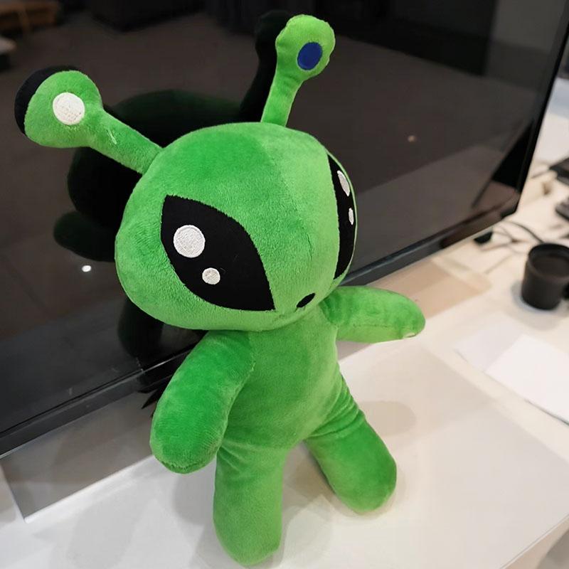 1535Cm Green Alien Kawaii Plush Toys Cute Soft Stuffed Pillow Doll Cartoon Anime Dolls For Kid Birthday Christmas Gift