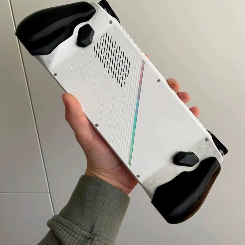 2 Peças Capa de Pegada de Plástico para Console de Jogo ROG Manopla Ergonômica Concha Protetora Protetor de Pegada de Gamepad à Prova de Choque