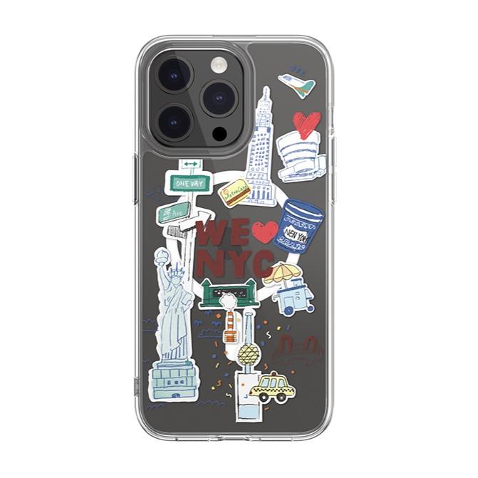 Switcheasy City Painting magnetic case compatible with iphone 15 pro max case shockproof case iphone 15 case drop-ressistant for iphone 15 plus case