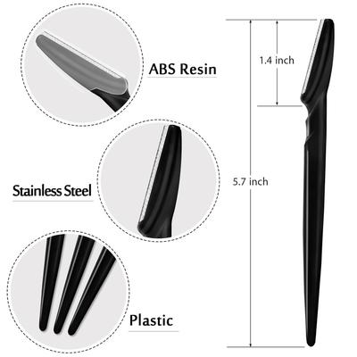 Eyebrow Trimmer Black Eyebrow Razor Safe Face Body Hair Removal Shaver Blades Woman Eyebrow Shaping Knife Cosmetic Tools Razors