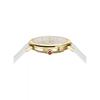 Salvatore Ferragamo Minuetto Leather Watch White Gold White