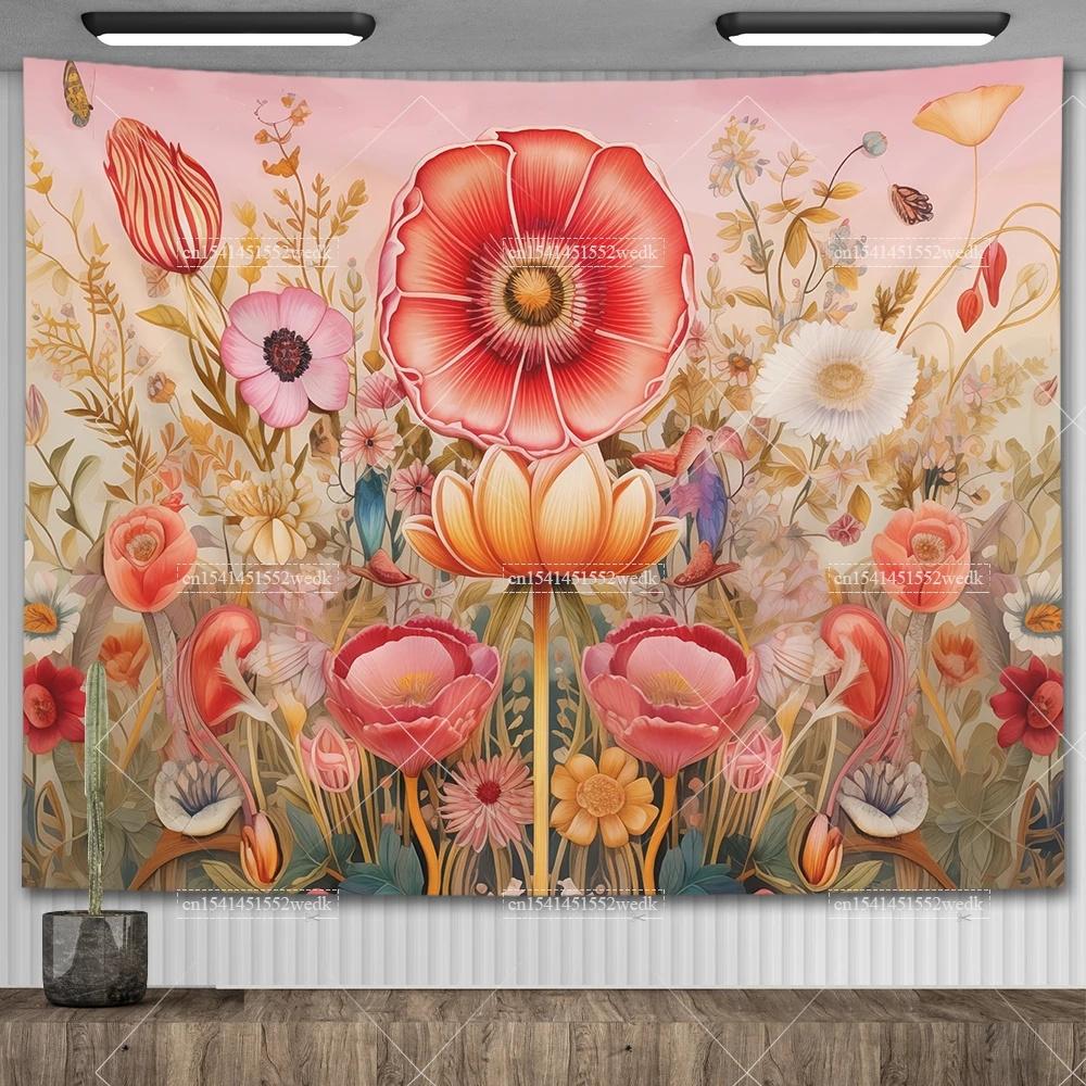 Mandala Półksiężyca Słońce Gobelin Gobelin Wiszący na Ścianie Boho Wiedźmiński Gobeliny Wystrój Pokoju Flagi Domowe