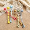 Baby Bpa Free Silicone Teether Toy Montessori Teething Training Infant Pull String Activity Toy For Toddlers Sensory Toys