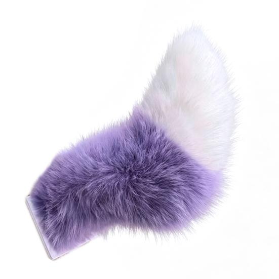 Electric Wagging Tail for Car USB Rechargeable Fox Tail Decoration with Remote Control