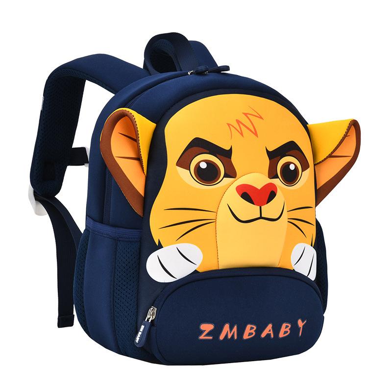New Kindergarten Schoolbag Cartoon Bag Anti-lost Children's Bag Light Diving Material Student Schoolbag
