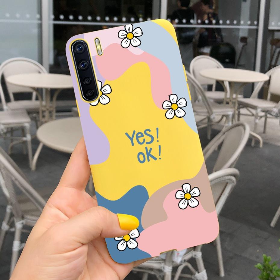 For OPPO A91 Case Oppo F15 CPH2001 CPH2021 Lovely Printing Jelly Silicone Soft Phone Back Cover Cases For Oppo Reno3 CPH2043