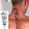 1 Sheet Geometric Planet Mountains Temporary Tattoos For Women Men Forearm Foot, Waterproof Long Lasting Realistic Tatoo Sticker