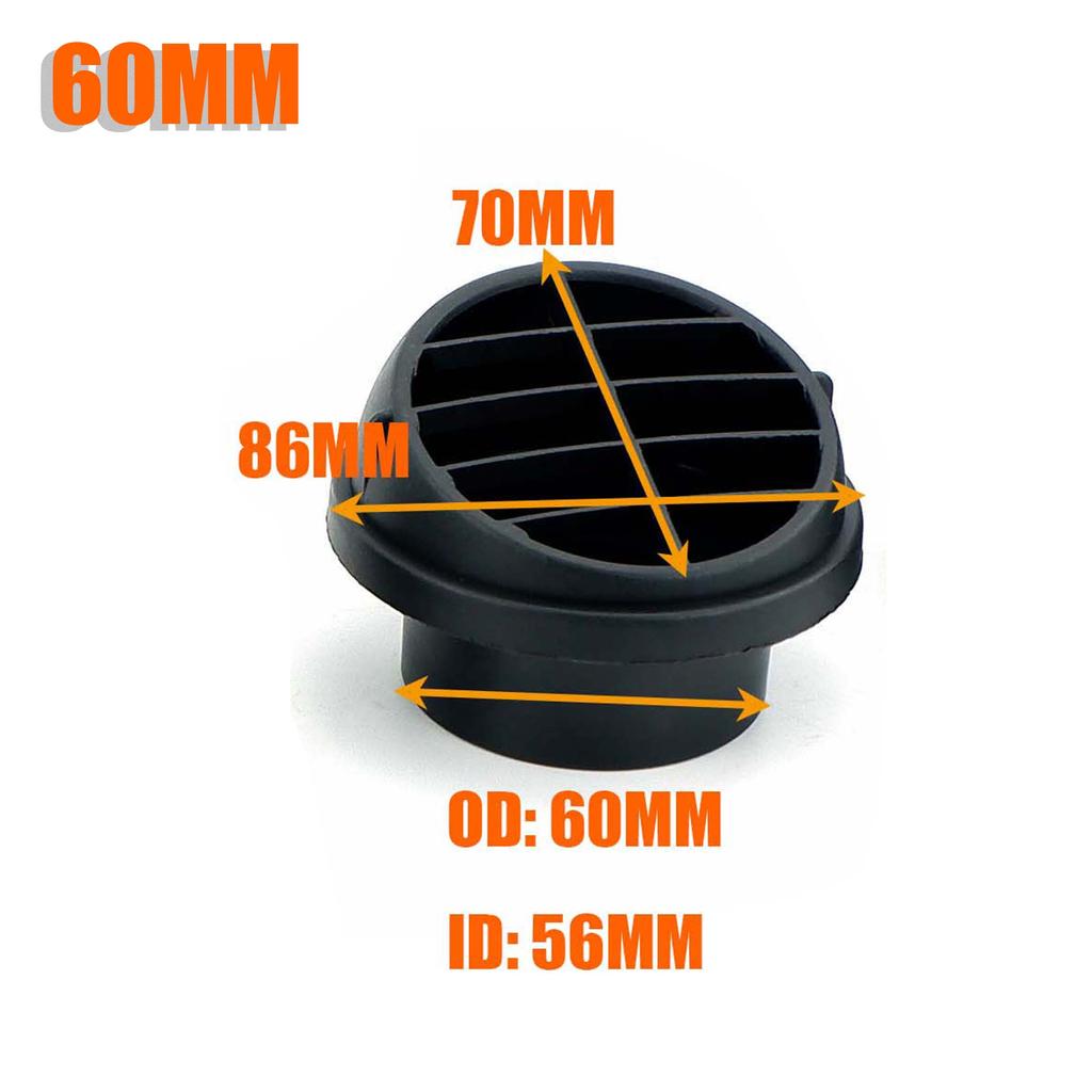 42mm 60mm 75mm Air Vent Ducting Y T L Flat Piece Elbow Pipe Outlet Exhaust Joiner Connector Diesel Heater For Car Caravan Camper