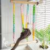 Chew-Proof Sugar Glider Climbing Toys Wobble-Free Colorful Chains Mice Rope Swing Stand Interactive Wear Resistant