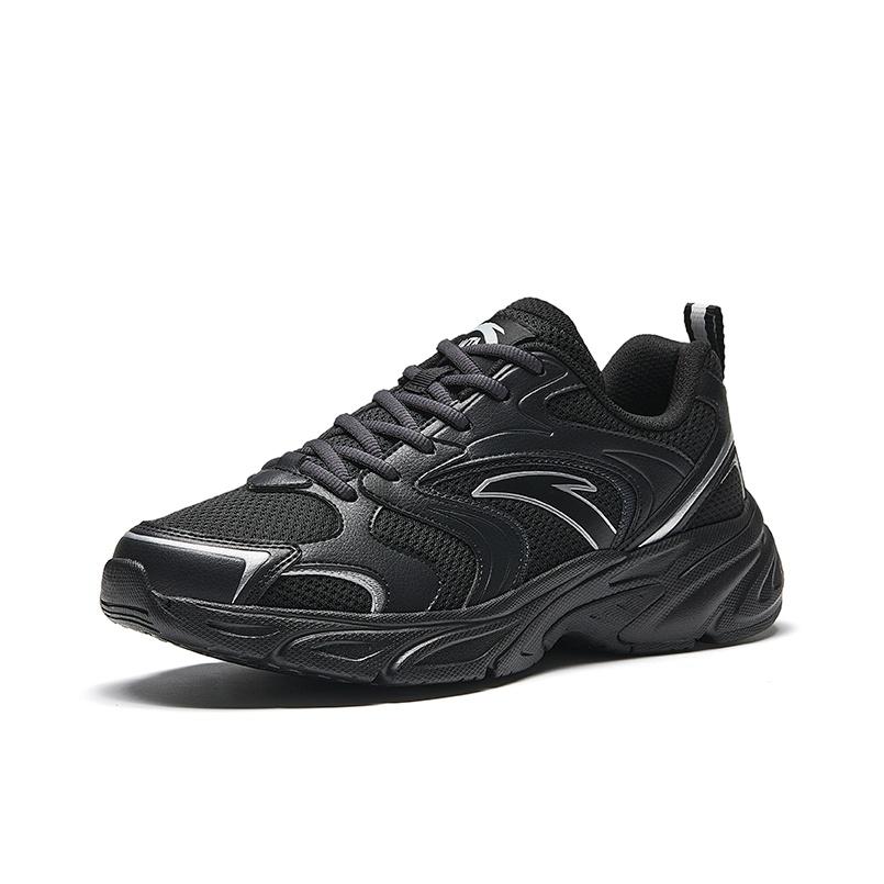 Anta OG800 Retro Fashion Non-Slip Wear-Resistant Breathable Low-Top Casual Running Shoes Men Sneaker Black 912538821-4