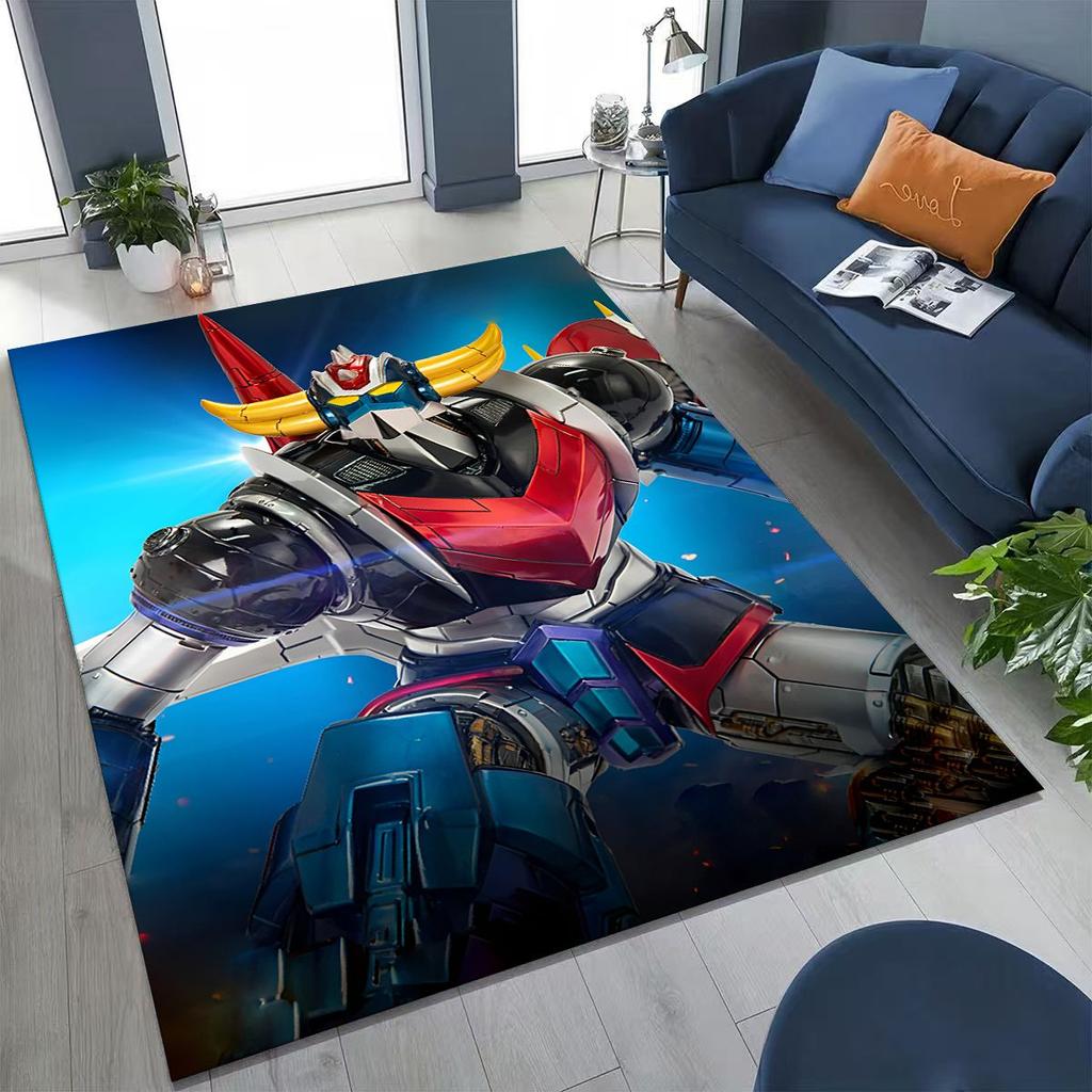 2026 New UFO Robot Grendizer U Cartoon Rug for Bedroom Living Room Sofa Home Doormat Decor,Large Kids Play Non-slip Floor Mat