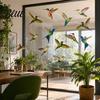 Outdoor Window Decal Bird Stickers Anti-Collision Strike Prevention Decal Static Cling Glass Friendly Film for Windows Doors UV Reflective