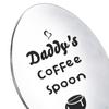 Engraved Stainless Steel Spoon Fathers Day Gifts for Dad Portable Coffee Tea Cooking Utensil