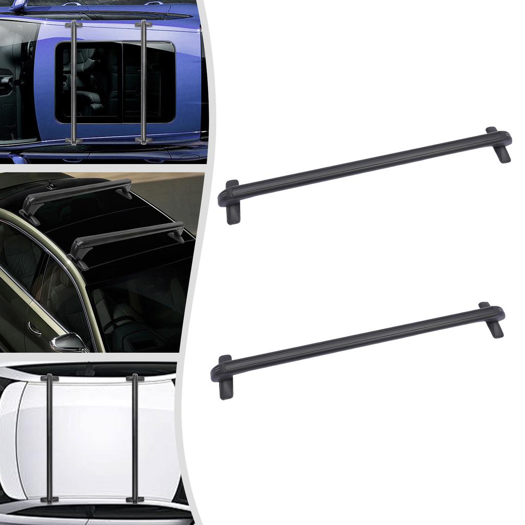 Car Roof Bars for 4-5 Door Cars 165.34LBS Max Load 39.37IN Length with 2 Keys Non-destructive Installation Anti-theft Stable