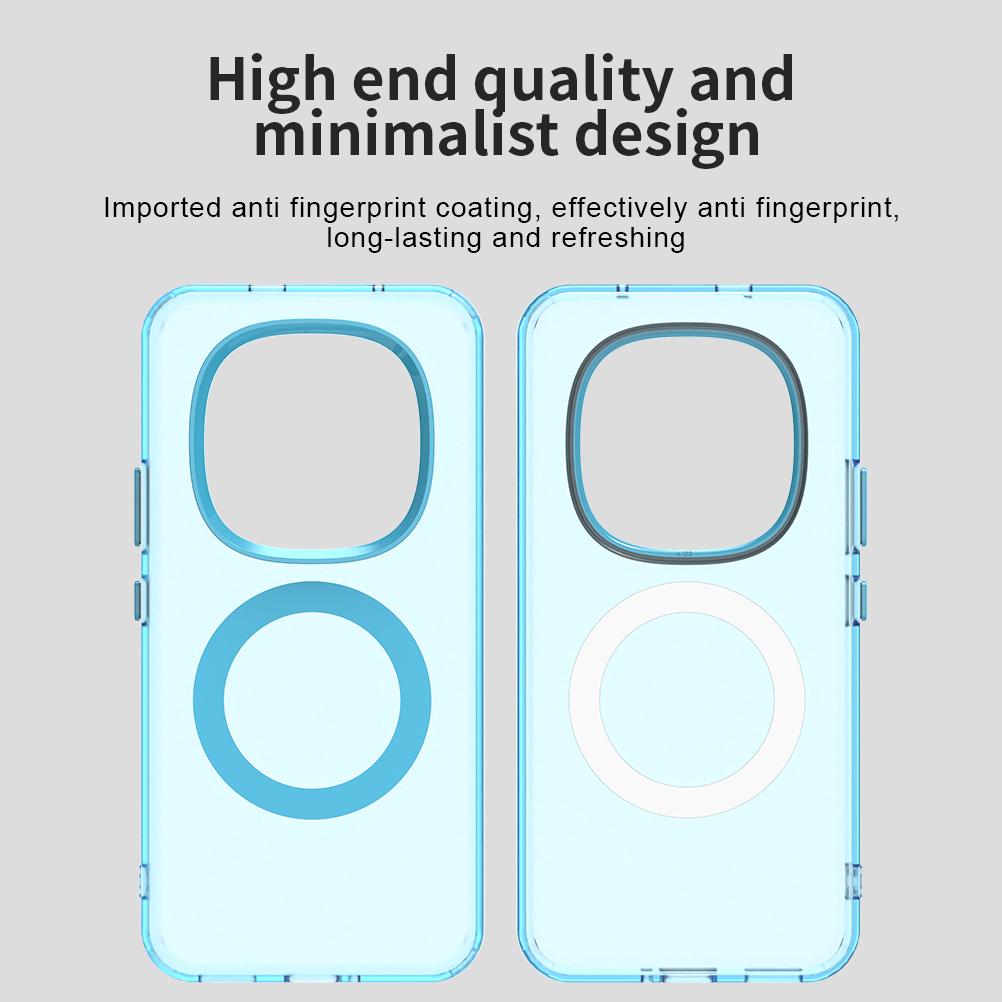 Transparent Magnetic Wireless Charge Protector Phone Case for Redmi Note 15 14 13 12 Pro Plus POCO X5 X6 X7 15C 5G Armor Cover