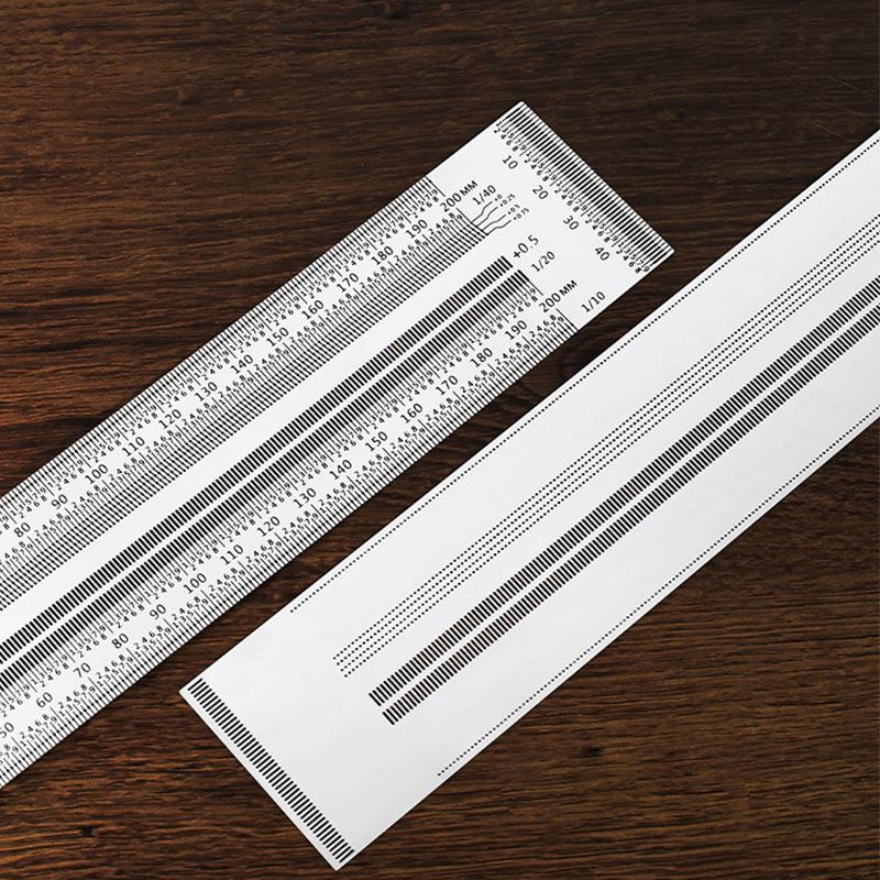 High Precision T Type Woodworking Scribing Ruler Stainless Steel Hole Line Gauge Portable for Outdoor Woodworking Jobs
