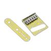 6 String Saddle Bridge Electric Guitar Bridge Decoration with Control Plate for TL Electric Guitar