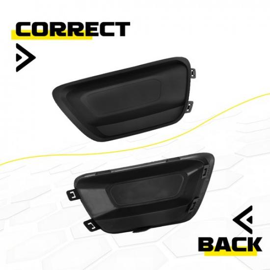 Black Front Left Fog Light Lamp Cover Trim For Chevrolet Colorado 2015- LH