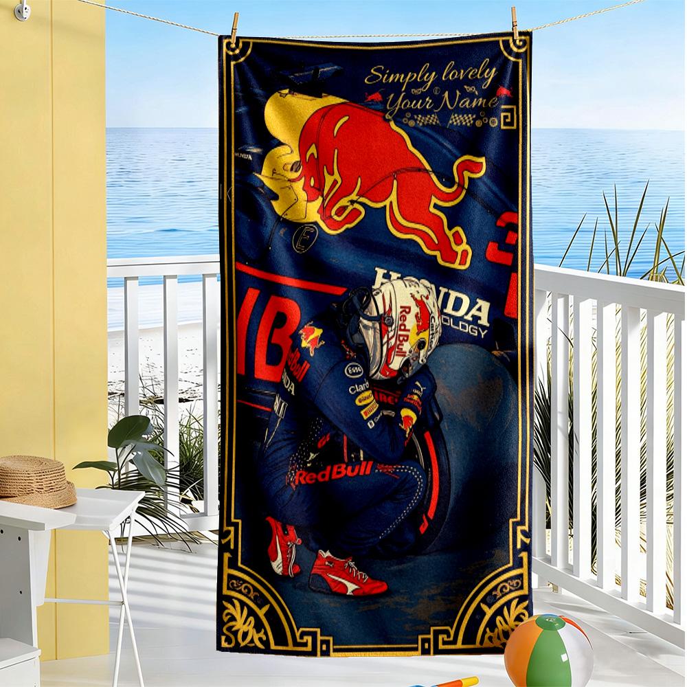 Oracle Bull Customized Name Beach Towel Soft Durable Quick-Dry Suitable for Swimming Gym Camping Yoga Vacation
