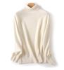 High-End 100% Wool Turtleneck Sweater with Sequins - Autumn/Winter Collection