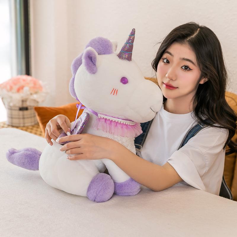 Plush Toy Pony Doll Machine Exchange Gift Children'S Pillow Unicorn Doll Girl