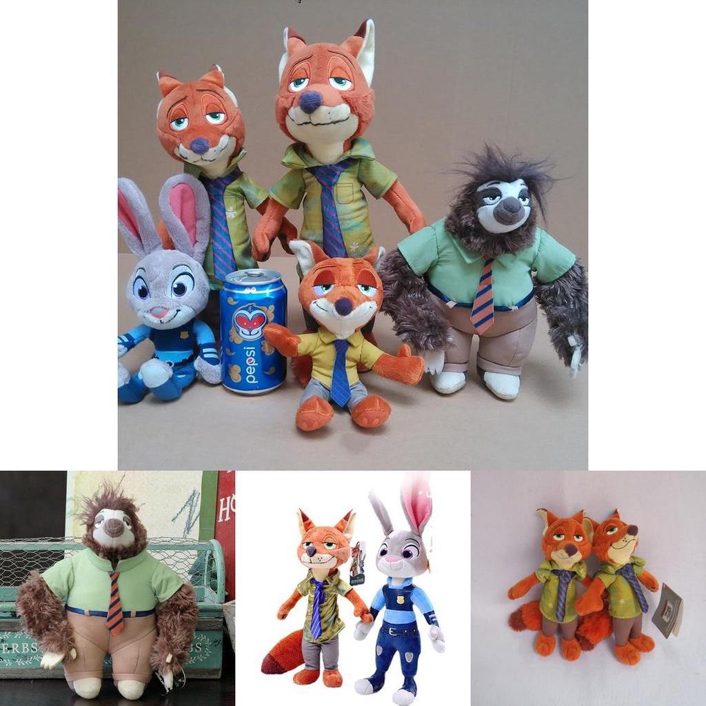 Adorable Crazy Animal City Cartoon Plush Toy Bunny Judy Fox Stuffed Animal Doll Pillow