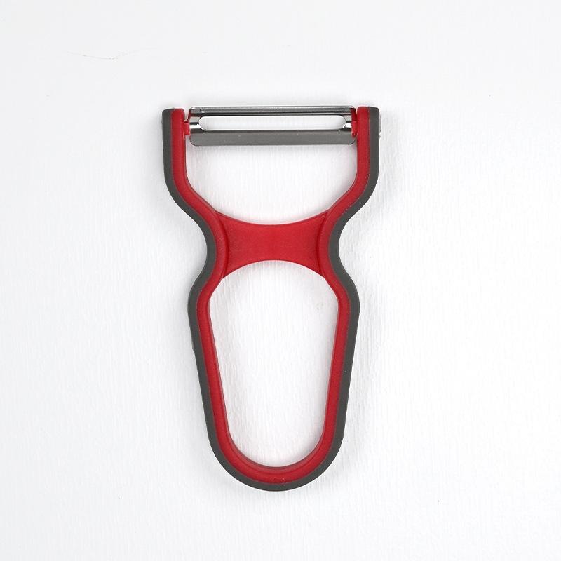 Stainless Steel Peeler - Swivel Blade Vegetable & Fruit Peeler for Kitchen, Ergonomic Non-Slip Handle (Potato, Apple, Carrot)