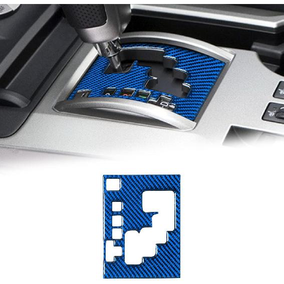 Compatible with Carbon Fiber Center Control Gear Shift Panel Trim Cover Interior Accessories for Toyota 4Runner SUV 2010-2024(1PCS Black)