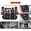 Smabee Anti-Slip Gate Slot Cup Mat for Honda CR-V CRV 2024 + Non-Slip Door Groove Pad Interior Accessories Car Rubber Coaster