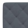 Bed with Mattress Dark Grey 160 x 200 cm Velvet