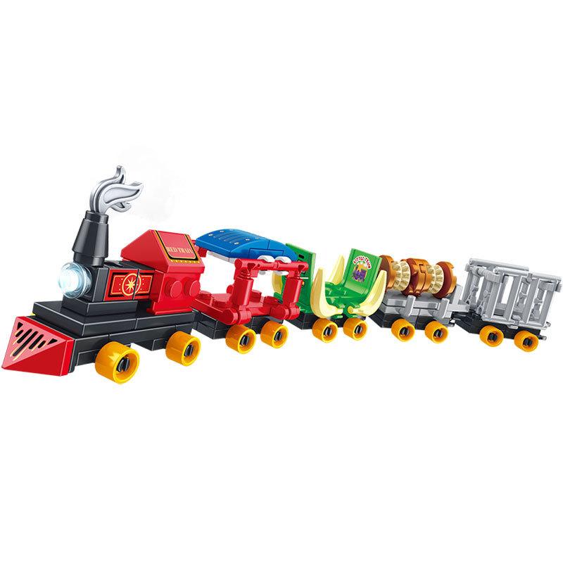 Kinder Zug Team Einfache Bausteine Auto Montage Spielzeug für Jungen Puzzle Set