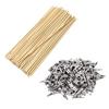 Mikankawa Plastic Model Painting Rods, Assembly Required, Bamboo Skewers, 35mm Alligator Clips, Handheld Rods, Alligator Clips for Part Painting (Set