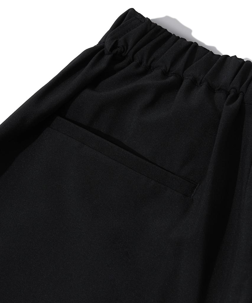 DIAMOND LAYLA Two-Tuck Wide Banding Slacks P14 Black