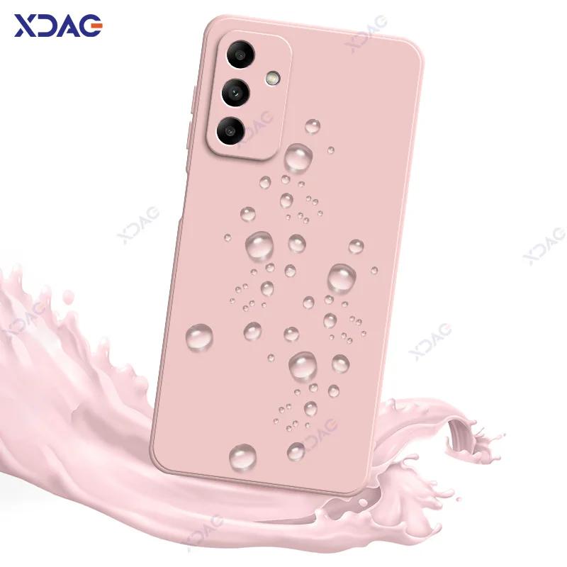 Fashion Cute Phone Case Cover for Samsung Galaxy A05 A05S Square Liquid Silicone Back Cover SamsungA05S Shield Fundas