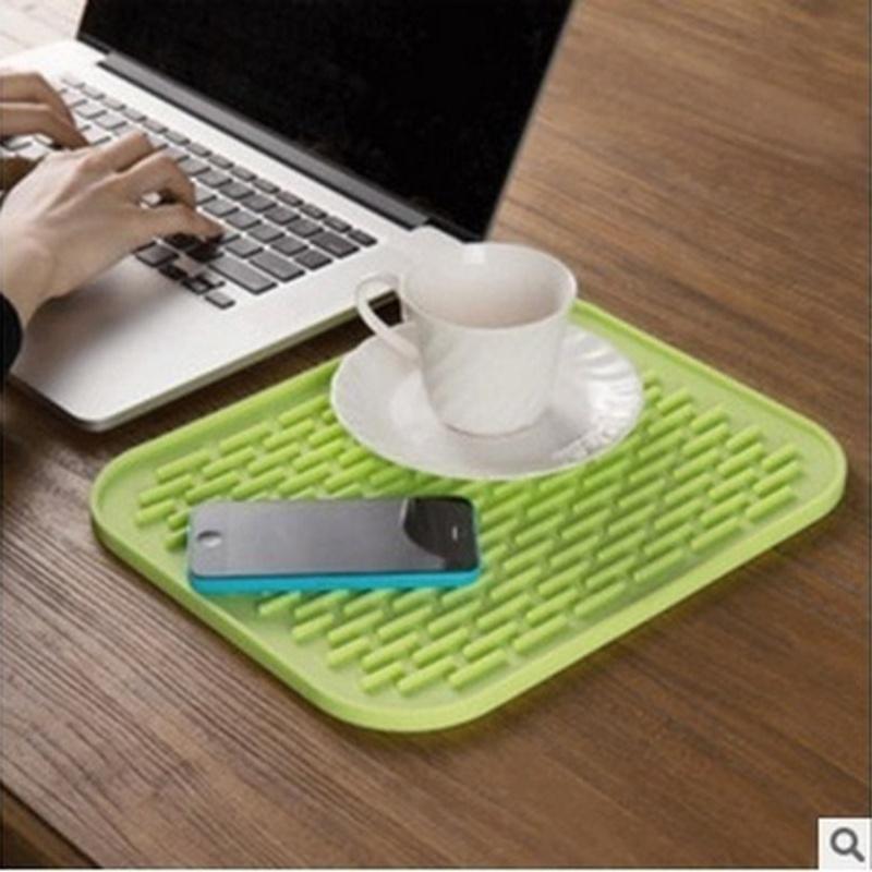 Multifunctional And Durable Silicone Round Non-Slip Heat-Resistant Mat, Coaster Mat, Placemat, Pot Mat, Table Mat