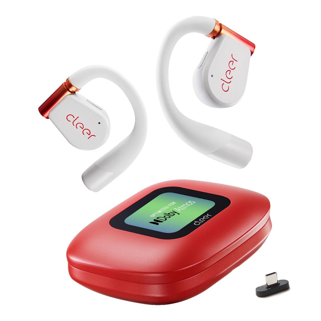 Cleer ARC 3 Wireless Gaming Dolby Includes a Dedicated Gaming Latency 12g IPX7 LCD 40 Hours Playtime (Gaming) Open-Ear Earphones, Compatible, Dongle,