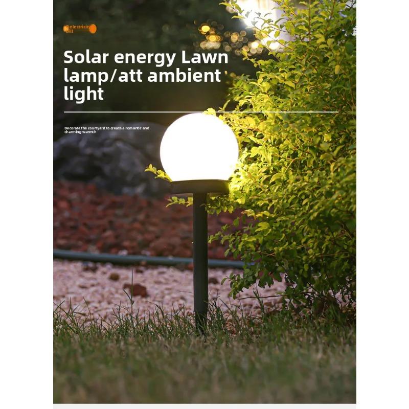 Solar Powered Ball Lawn Light Landscape Spotlight, Outdoor Spherical Courtyard Light, Suitable for Garden, Lawn, Path, and Corridor Decoration