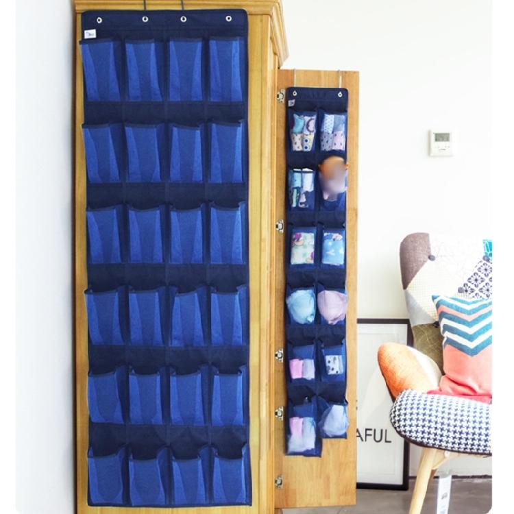 12/24 Grid Hanging Shoe Rack with Hooks Over the Door Shoe Organzier for Nursery Bedroom