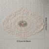 1 Pc - Vintage Lace Dining Mat, French Crochet Dining Mat, Hand Embroidered Dining Mat and Coaster,