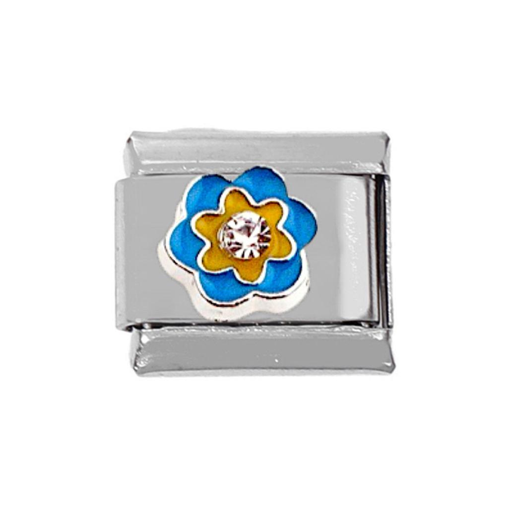 Gjør-det-selv-blomst italiensk sjarmkoblinger passer 9 mm armbånd, tilbehør i rustfritt stål armbånd til å lage smykker, forsyninger Blomstermodul